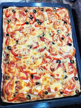 Lezzetli yiyeceklerin yakın görüntüsü