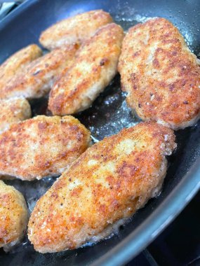 İştah, pirzola, köfte tavada kızartılır.