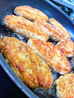 İştah, pirzola, köfte tavada kızartılır.