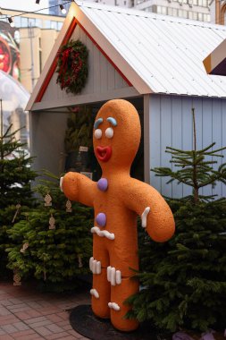 Sokakta Noel süsleri 