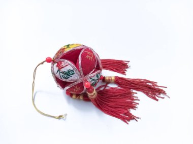 Çin Yeni Yıl Asma Dekorasyonu. Geleneksel Tatil Ay Yılbaşı Fenerleri Dekorasyonu