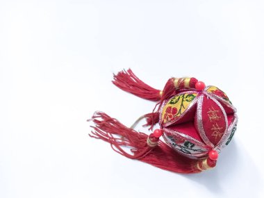 Çin Yeni Yıl Asma Dekorasyonu. Geleneksel Tatil Ay Yılbaşı Fenerleri Dekorasyonu