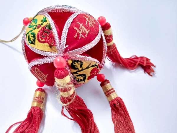 Çin Yeni Yıl Asma Dekorasyonu. Geleneksel Tatil Ay Yılbaşı Fenerleri Dekorasyonu