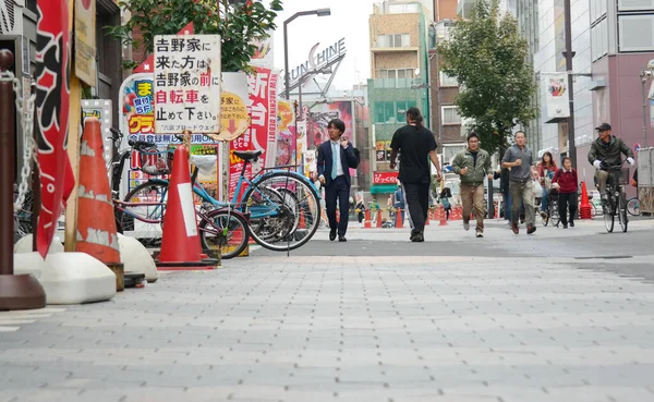 Pontianak 2015 Nov Gente Prisa Trabajar Cerca Asakusa Tokio Japón — Foto de Stock