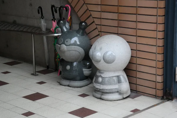 Pontianak 2015 Nov Estatua Anpanman Sombrillas Lluvia Japonesas Anpanman Famoso —  Fotos de Stock