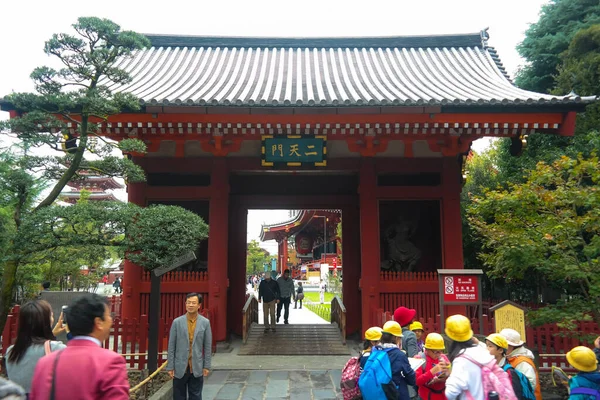 Pontianak 2015 Kasım Asakusa Shinto Tapınağı Kırmızı Beş Katlı Pagoda — Stok fotoğraf