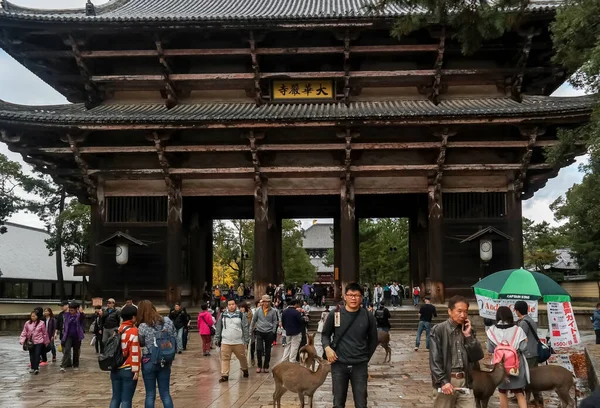 Japan 2015 Nov Todaiji Buddhist Tempelport Den Antika Japanska Huvudstaden — Stockfoto