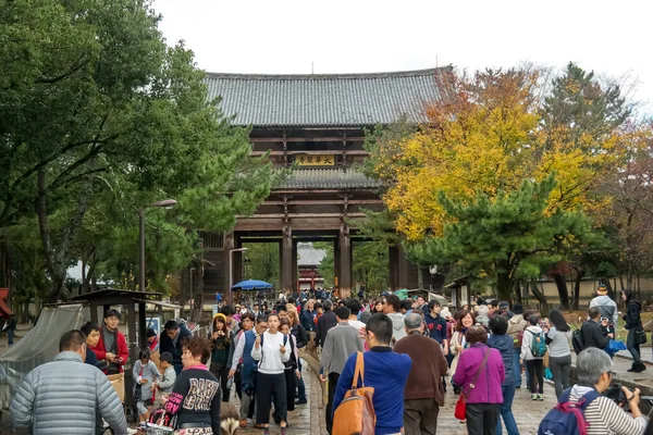 Japón 2015 Nov Visita Turística Todaiji Templo Budista Antigua Capital — Foto de Stock
