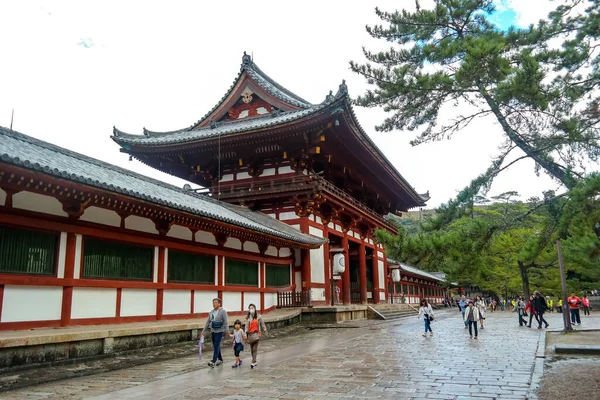 Японія 2015 Nov Буддійський Храм Тодайджі Стародавній Японській Столиці Нарі — стокове фото