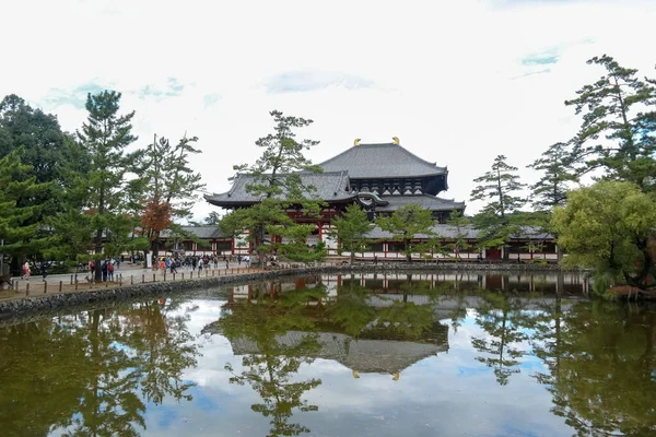 Japan 2015 Nov Landscape Pond Todaiji Temple Прекрасний Парк Нара — стокове фото