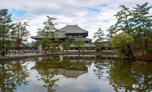 Japan 2015 Nov Landscape Pond Todaiji Temple Nara Japan Lovely — Stock Photo, Image