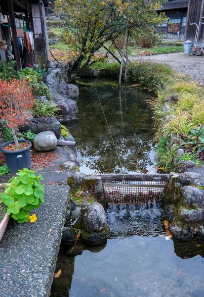 Японія 2015 Нов Село Ширакава Відоме Своїми Традиційними Солом Яними — стокове фото
