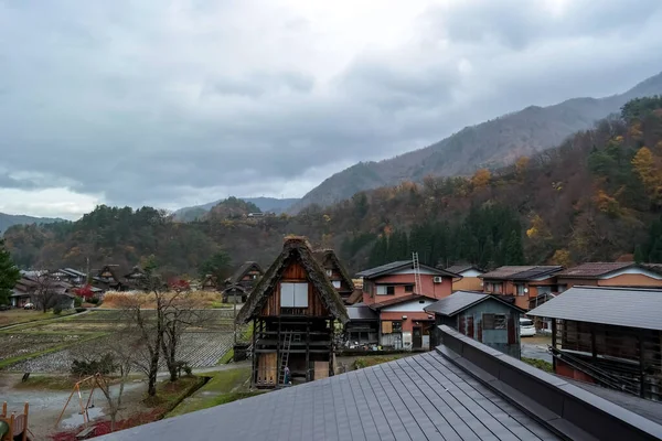 Japón 2015 Nov Pueblo Shirakawa Pueblo Famoso Por Sus Tradicionales — Foto de Stock