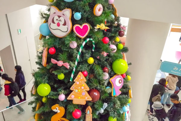 Japón 2015 Nov Decoración Doraemon Árbol Navidad Museo Fujiko Fujio —  Fotos de Stock