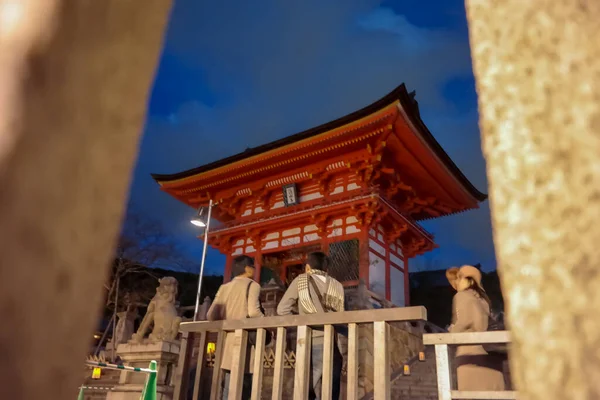 Japão 2015 Nov Noite Kiyomizu Dera Templo Pagode — Fotografia de Stock