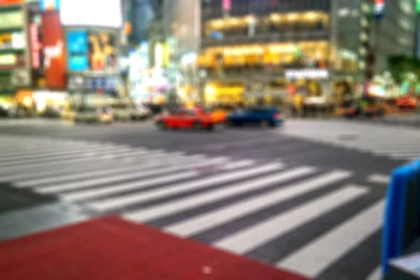 Kyoto 2015 Nov Suddig Oskärpa Bakgrund Shibuya Crossing Världens Mest — Stockfoto