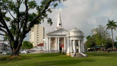 Penang 2018 Ekim, St. George Anglikan Kilisesi, Penang, Malezya. St. George Kilisesi, Güneydoğu Asya 'da inşa edilen en eski Anglikan Kilisesi.