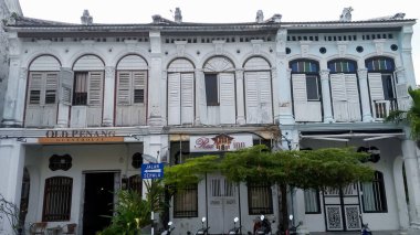 Penang 2018 Ekim 15, Eski Penang Konuk Evi eski bina. Ünlü Pinang Peranakan Konağı. George Town 'daki pansiyon.