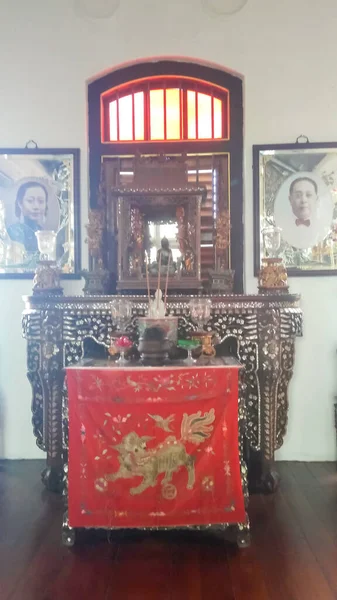 Penang 2018 Oct Pinang Peranakan Mansion Huis Museum Binnenkant Van — Stockfoto