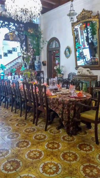 Penang 2018 Ott Pinang Peranakan Mansion House Museum All Interno — Foto Stock