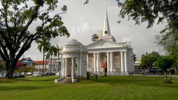 Penang 2018 Oct George Anglican Church Penang Malajzia Szent György — Stock Fotó