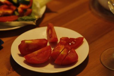 Lezzetli yemekler, seçici odaklanma.