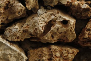 kaya taşının makro çekimi