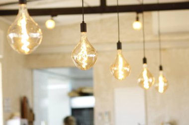 Evin içinde bir ampul var.