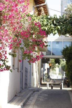 Barselona şehrinin sokak manzarası