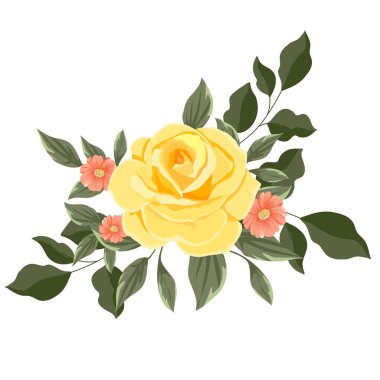 İzole çiçek dekorasyon