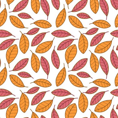 yaprakları ile sorunsuz vektör arka plan