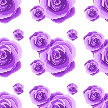 Gül, vektör çizim ile Seamless Modeli