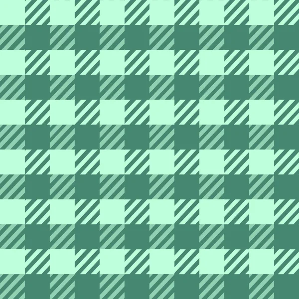 Zielony Krata Sprawdzić Tekstury Tkaniny Bezszwowy Wzór Ilustracja Wektora Eps — Wektor stockowy