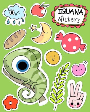 Çizgi film hayvanlarının vektör kümesi