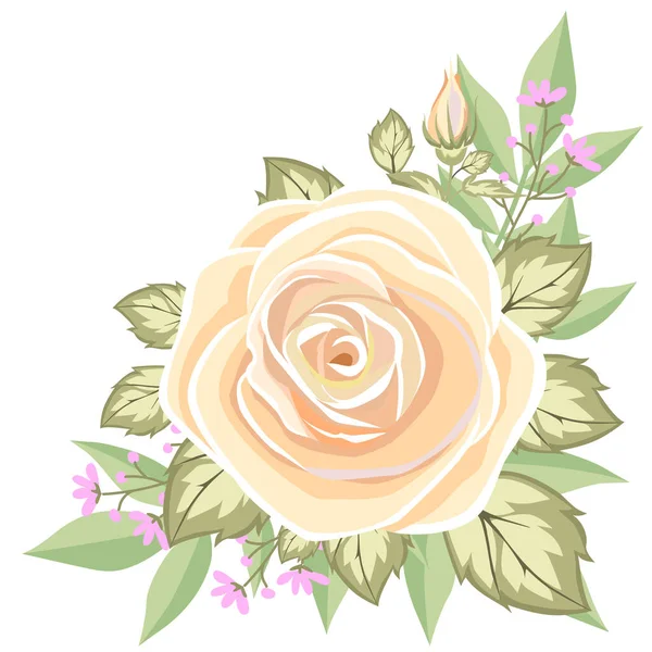 美しい花のベクトル図 — ストックベクタ
