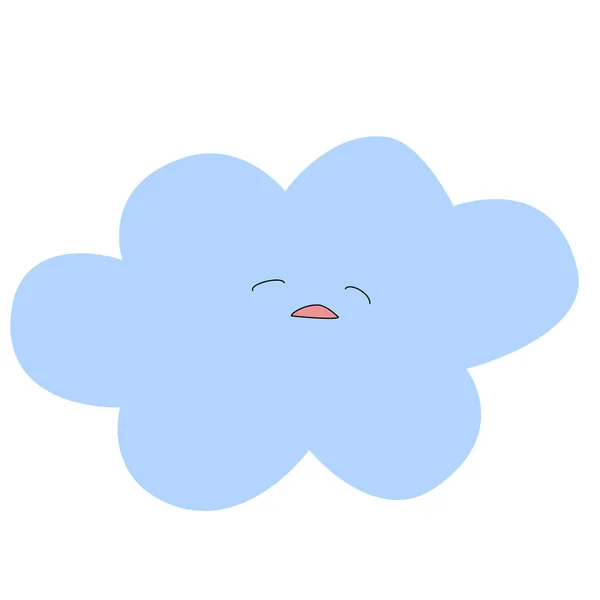 Kreslený Mrak Myšlenkové Bubliny Hladkém Cloudovém Stylu — Stockový vektor