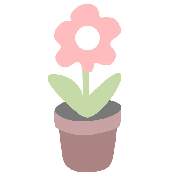 Blumentopf Vektorsymbol — Stockvektor