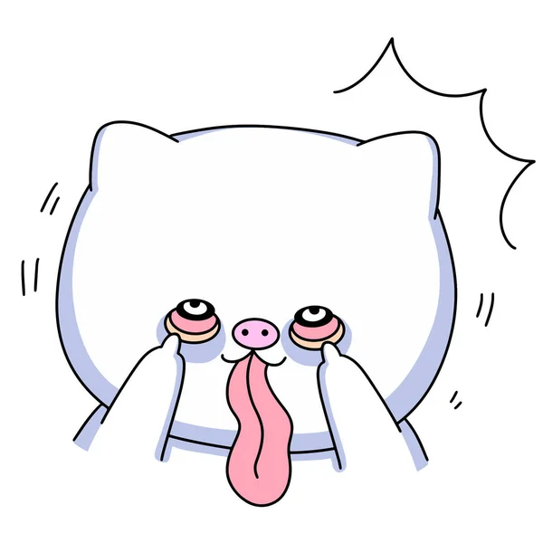 Bonito Kawaii Piggy Personagem Desenho Animado Com Feliz Rosto Cartoon —  Vetores de Stock