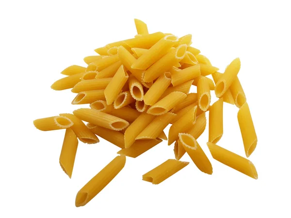 Pasta Isolated Closeup View White Background — Stock Photo, Image