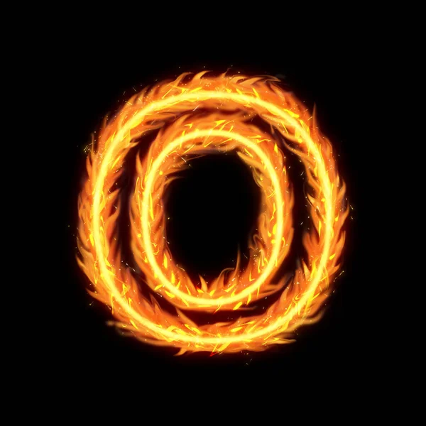 Incendio Alfabeto Lettere Isolate Incendio Alfabeto Effetto Testo Sfondo Nero — Foto Stock