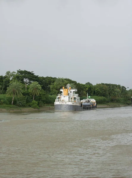 Cargo Ships Voyrob River Khulna Bangladesh Ships River Voyrob Khulna — Stock Photo, Image