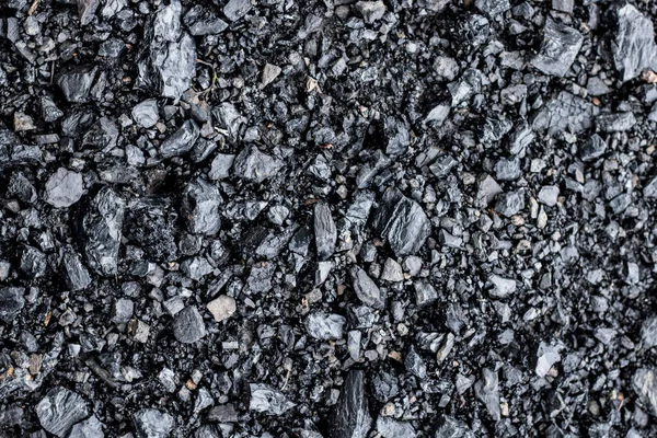石炭店の黒石と小石 デザインのためのテクスチャの背景 石炭のテクスチャの背景 — ストック写真
