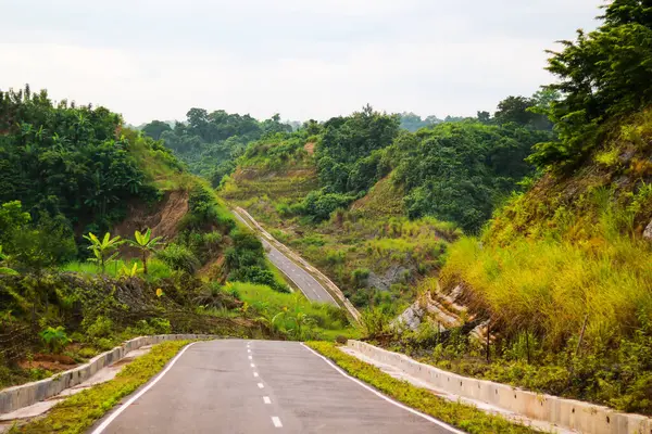 stock image Mountain road at Khagrachari in Chattogram province, Bangladesh.