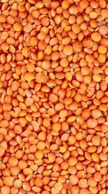 Kırmızı mercimek daireler çiziyor.