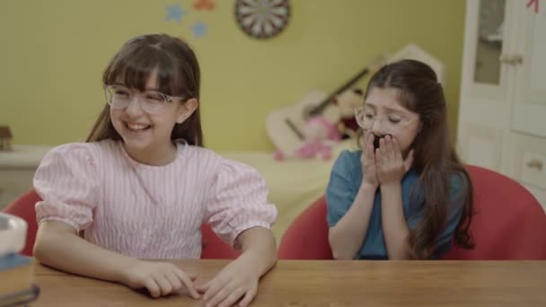 Loving Girls Chatting Laughing Having Fun Having Good Time Together — Wideo stockowe