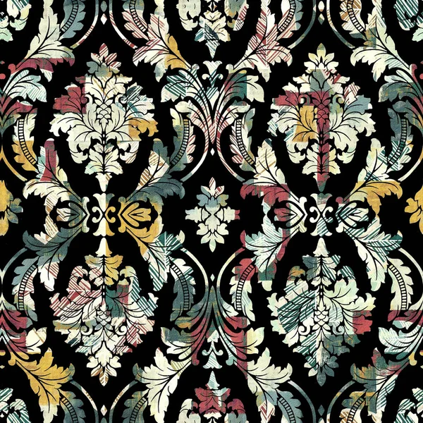 illustration of beautiful repetitive ornamental pattern for background