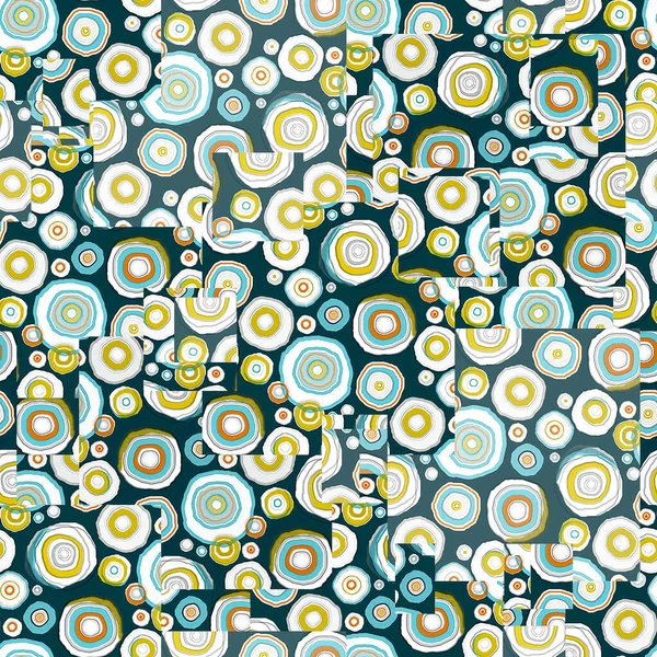 abstract seamless pattern with circles, vector illustration