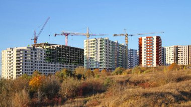 Yeni Ukrayna 'nın yeni inşaatı. Yeni Ukrayna. Novy Ternopil.