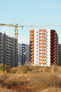 Yeni Ukrayna 'nın yeni inşaatı. Yeni Ukrayna. Novy Ternopil.