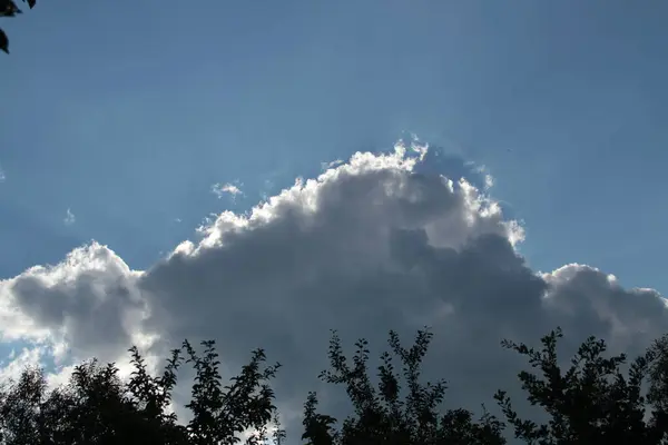 stock image The texture and structure of the sky in the clouds. Background with clouds for phones and tablets. Ukrainian sky.